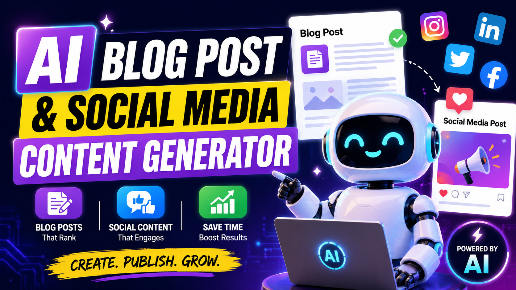 AI Blog Post and Social Media Content Generator With Claude